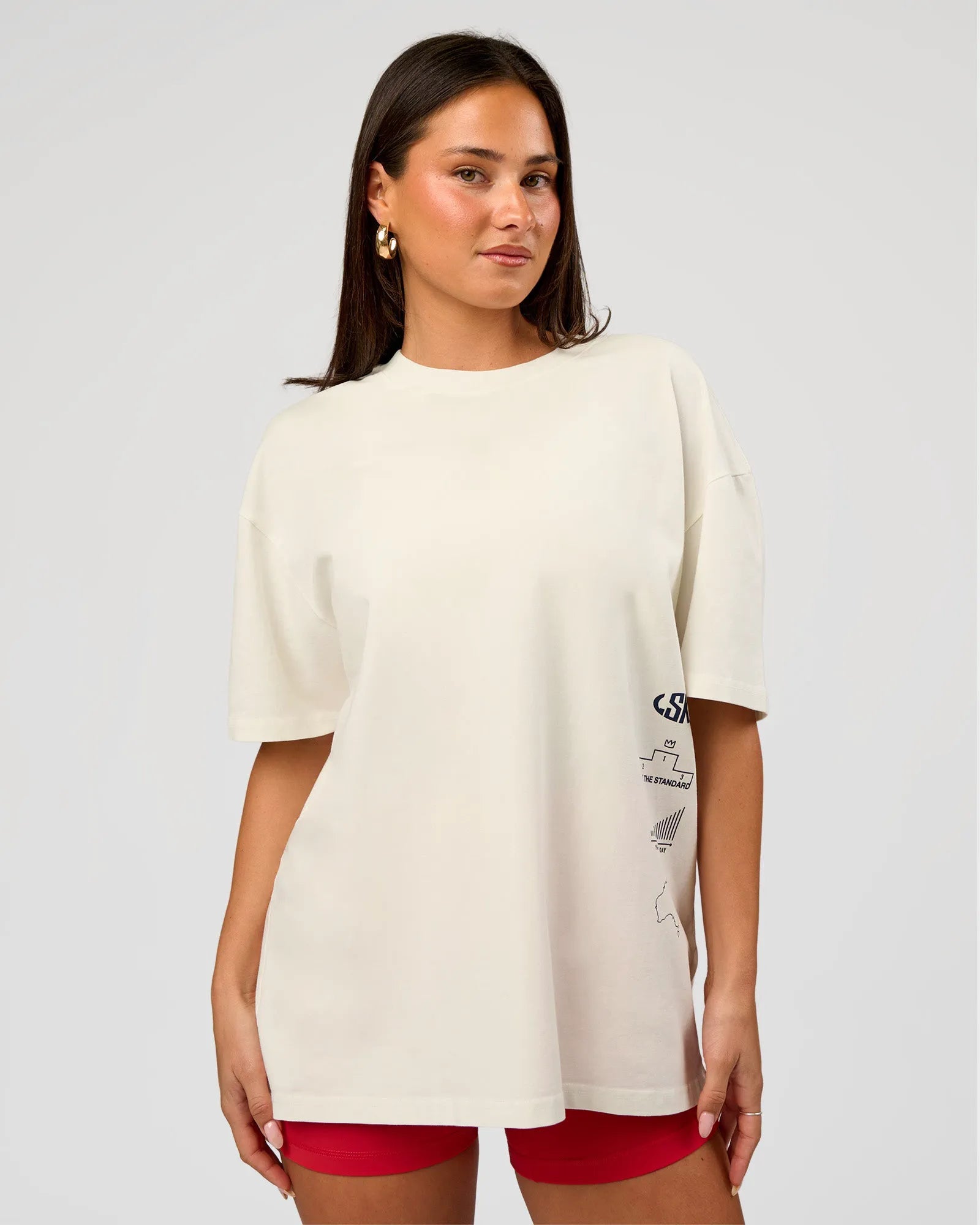 Off White Washed-Scarlet