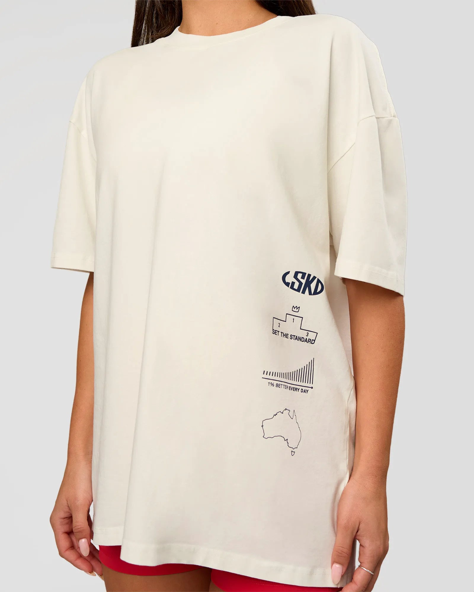 Off White Washed-Scarlet
