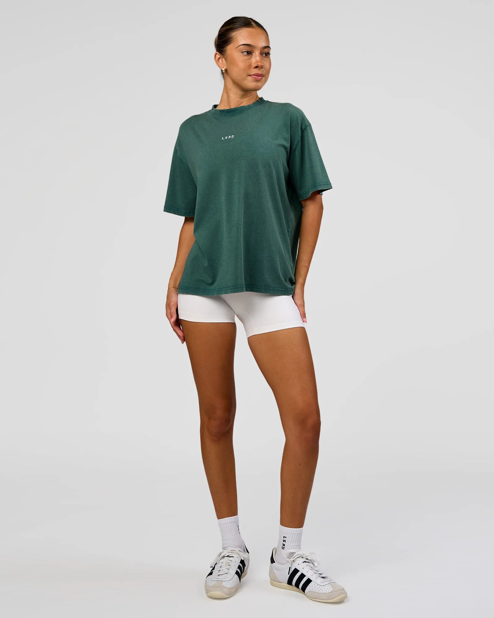 Transformative Teal Washed-White