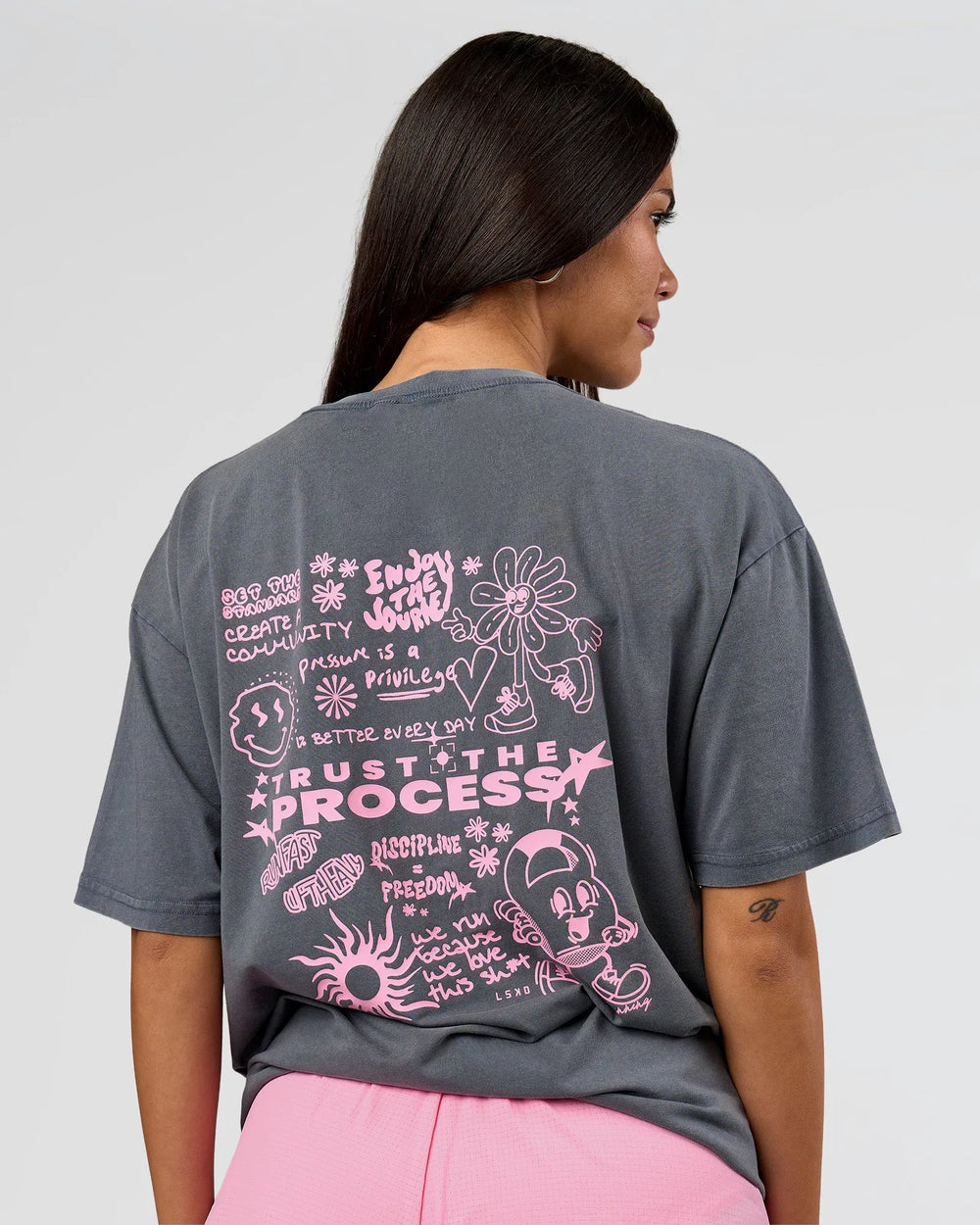 Dark Storm Washed-Pink Rose