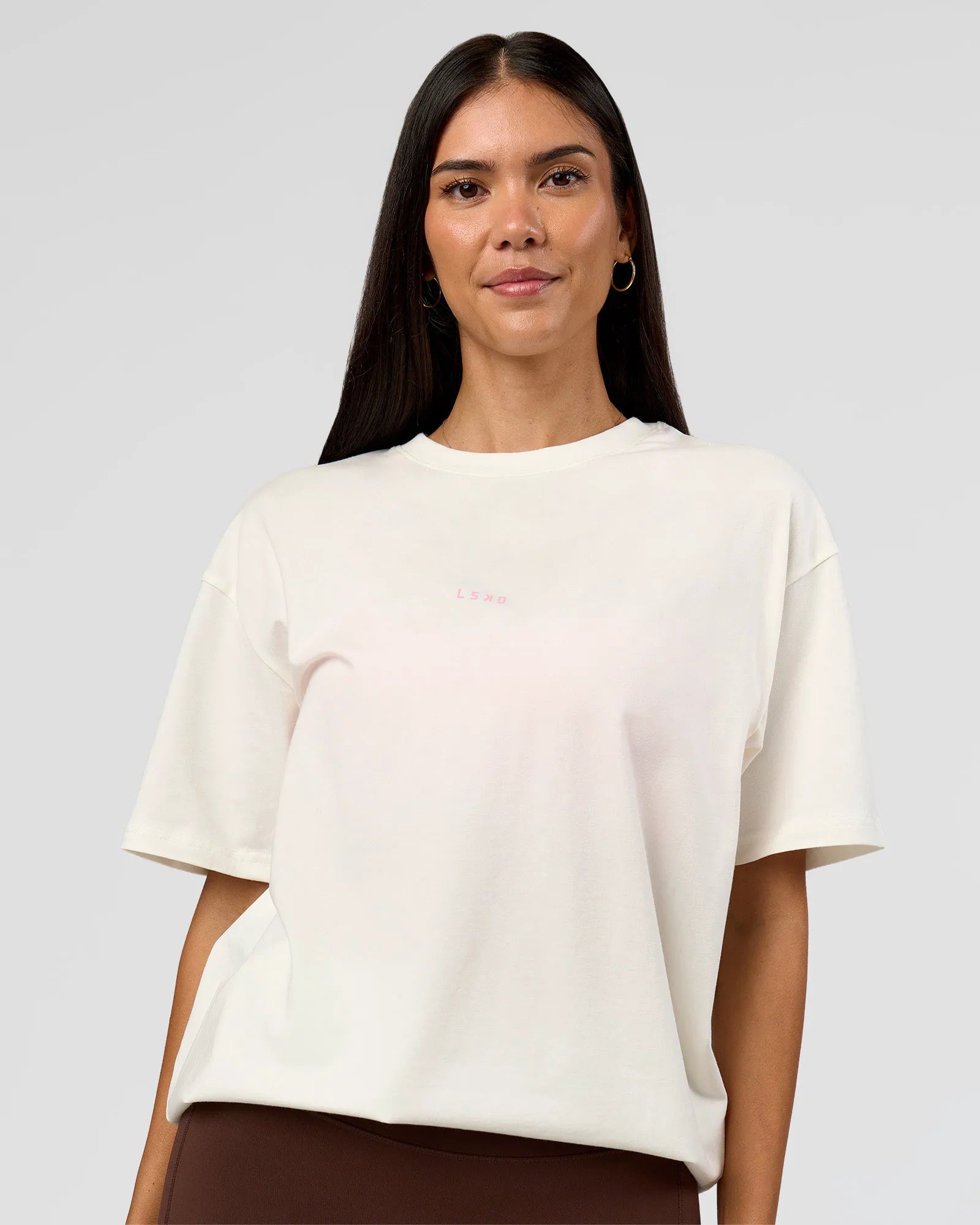 Off White-Pink Rose