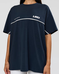 Midnight Navy-White