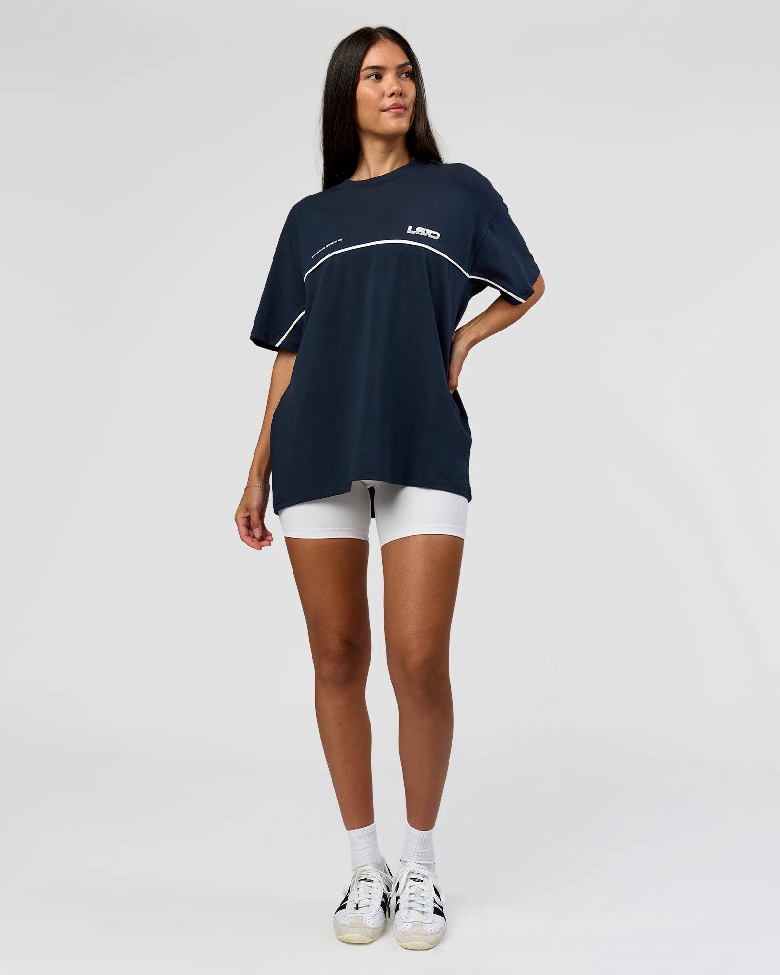 Midnight Navy-White