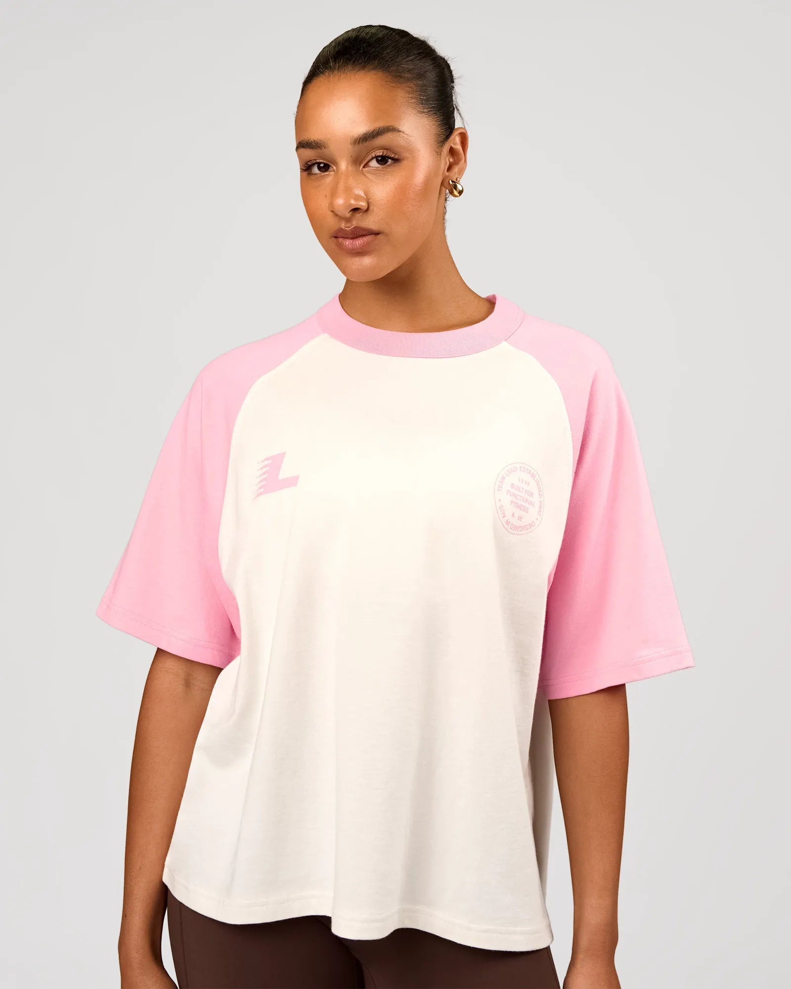 Off White-Pink Rose