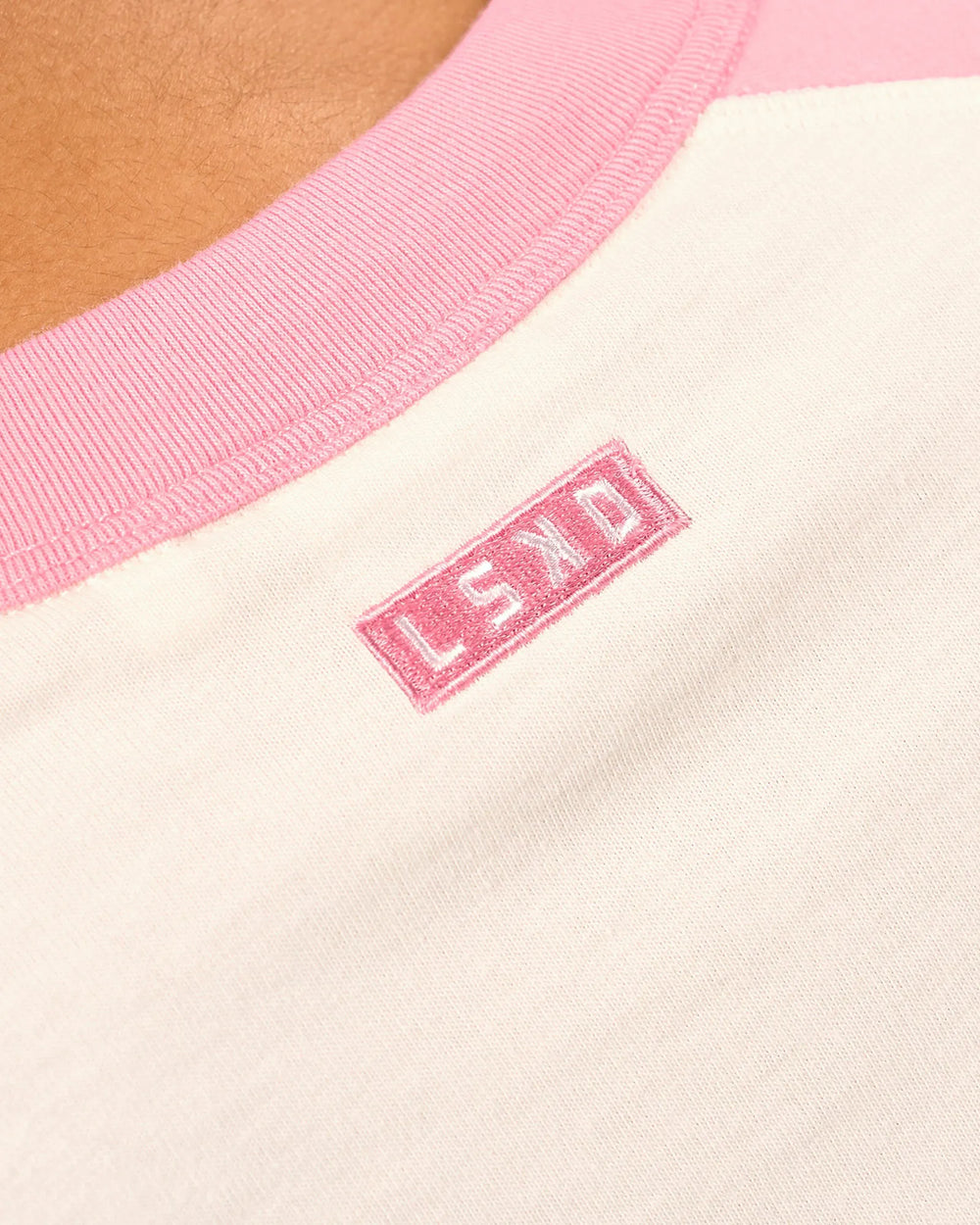 Off White-Pink Rose