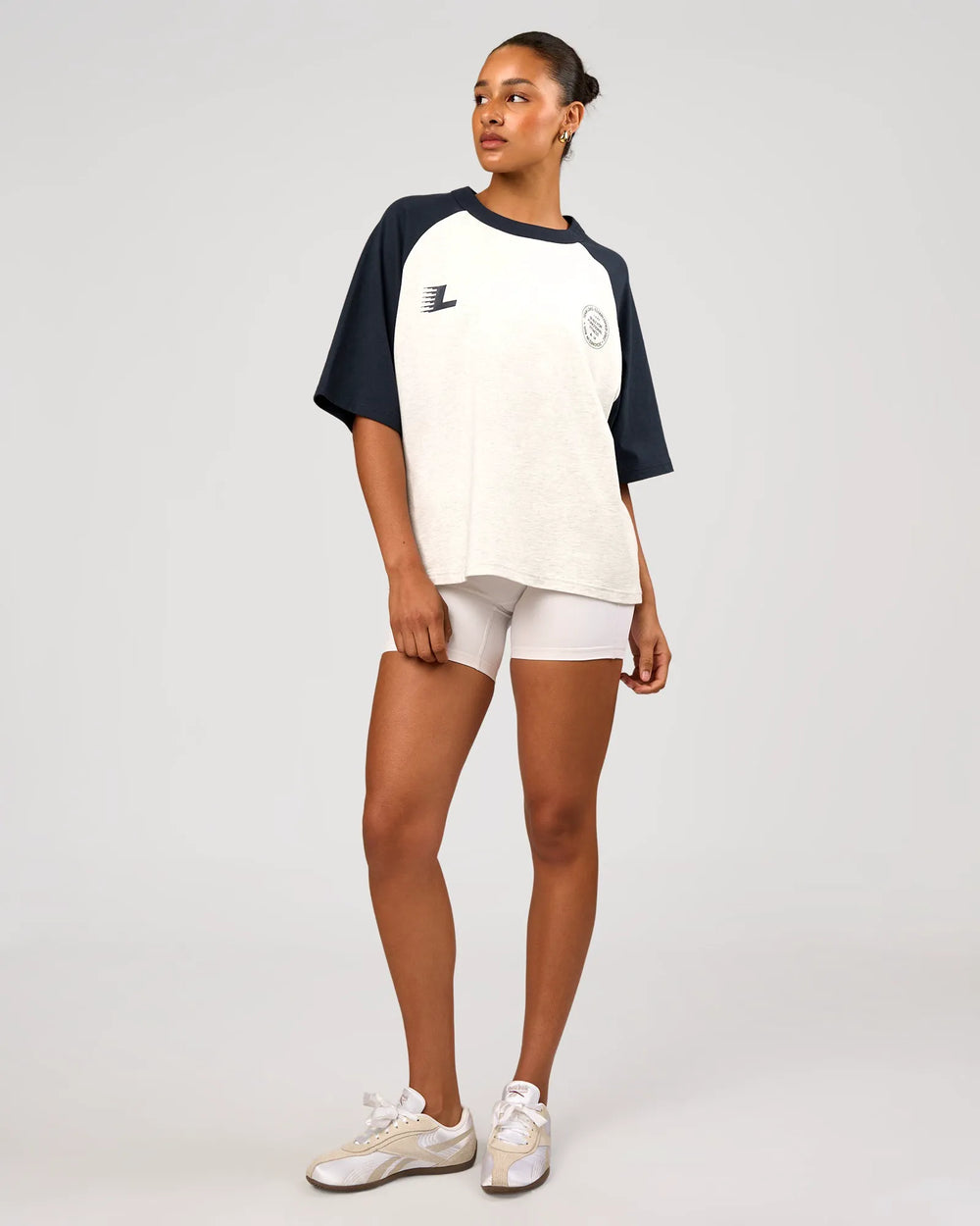 Silver Marl-Midnight Navy