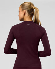 AeroFLX+ Long Sleeve Half Zip - Cherry Lacquer